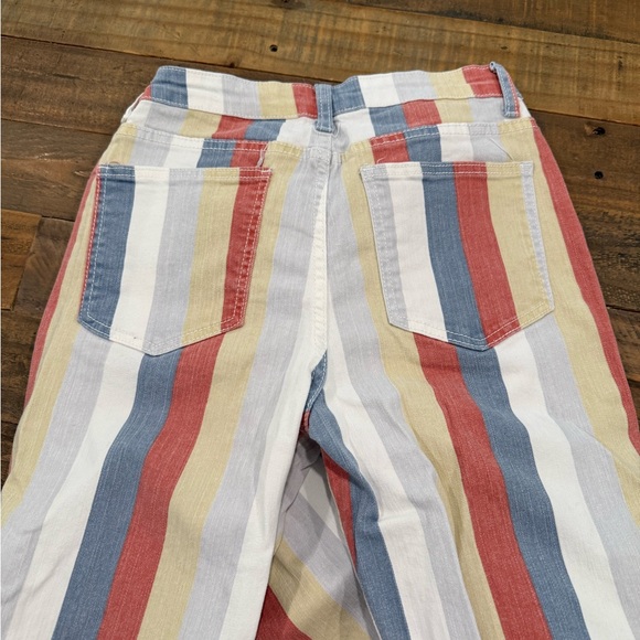 Colorful Striped Bell Bottom Jeans - Picture 2 of 2